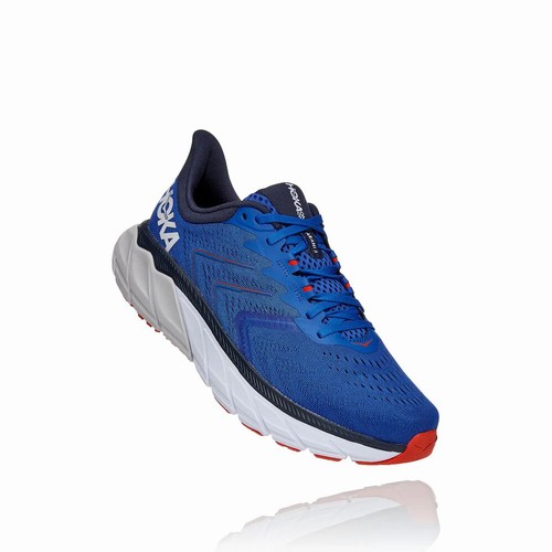 Hoka One One ARAHI 5 Road Running Shoes For Men India Blue IN-1476